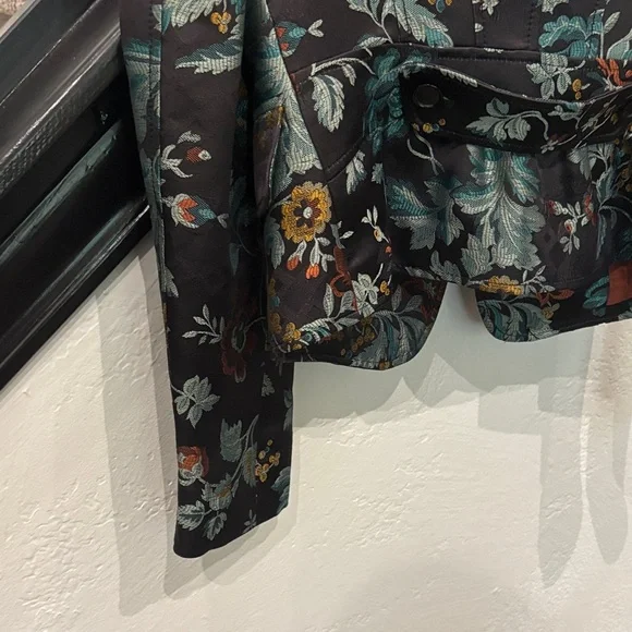 Floral Multi Color Blazer Women’s Size 42 Small XS - Picture 12 of 17